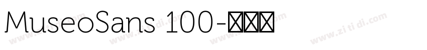 MuseoSans 100字体转换